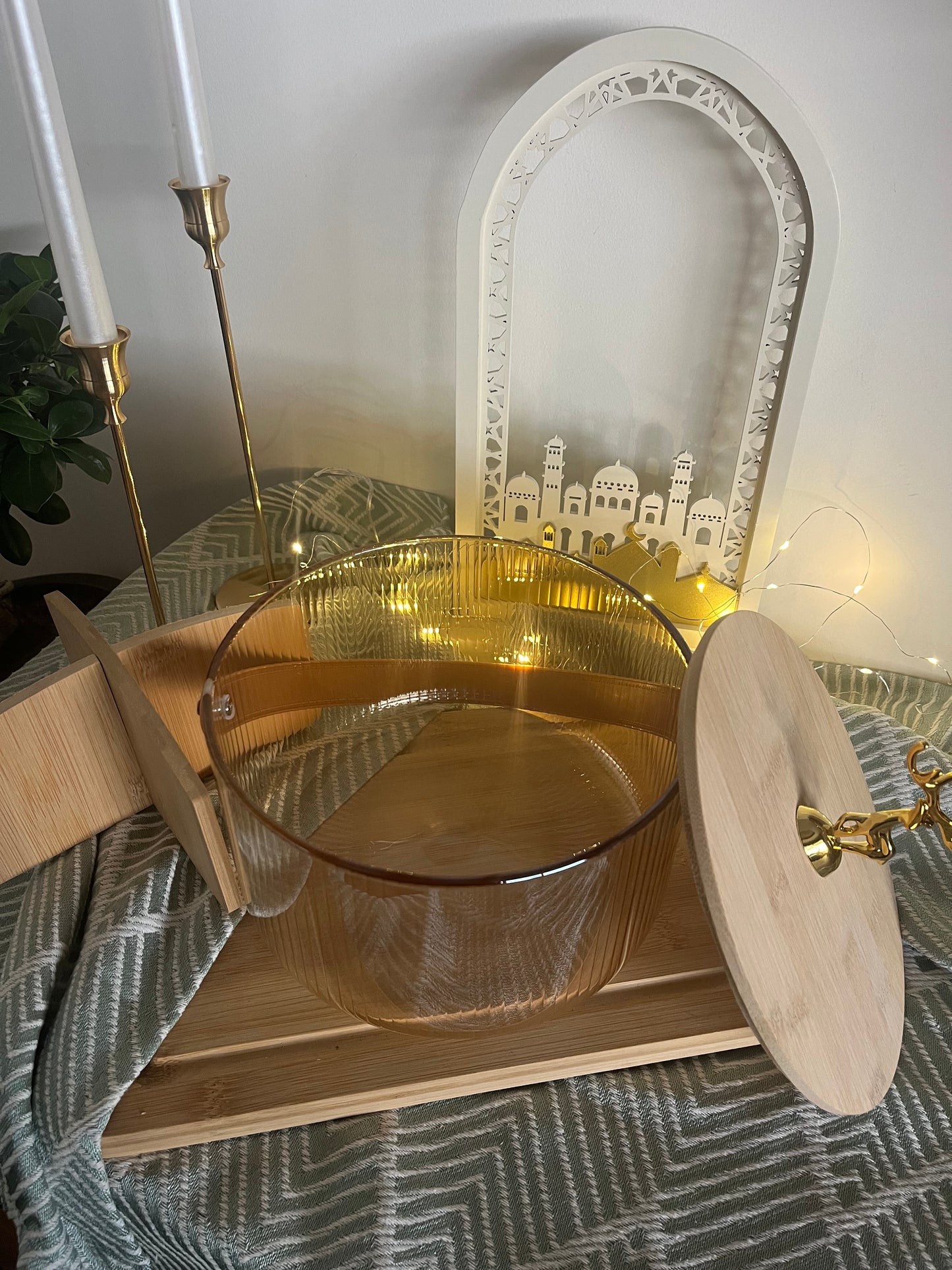 Decorative Lidded storage container