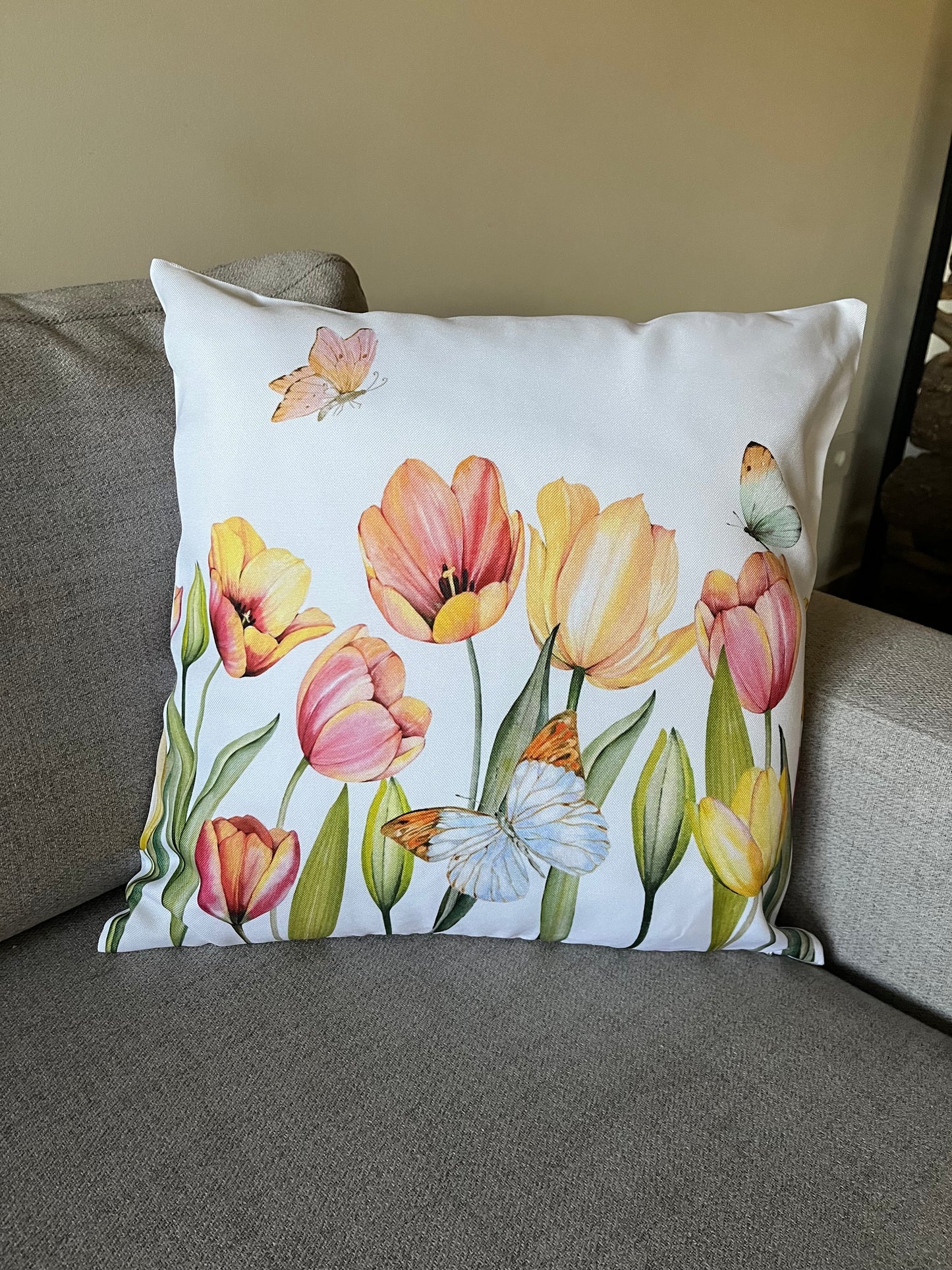 Tulip Garden Cushion Cover