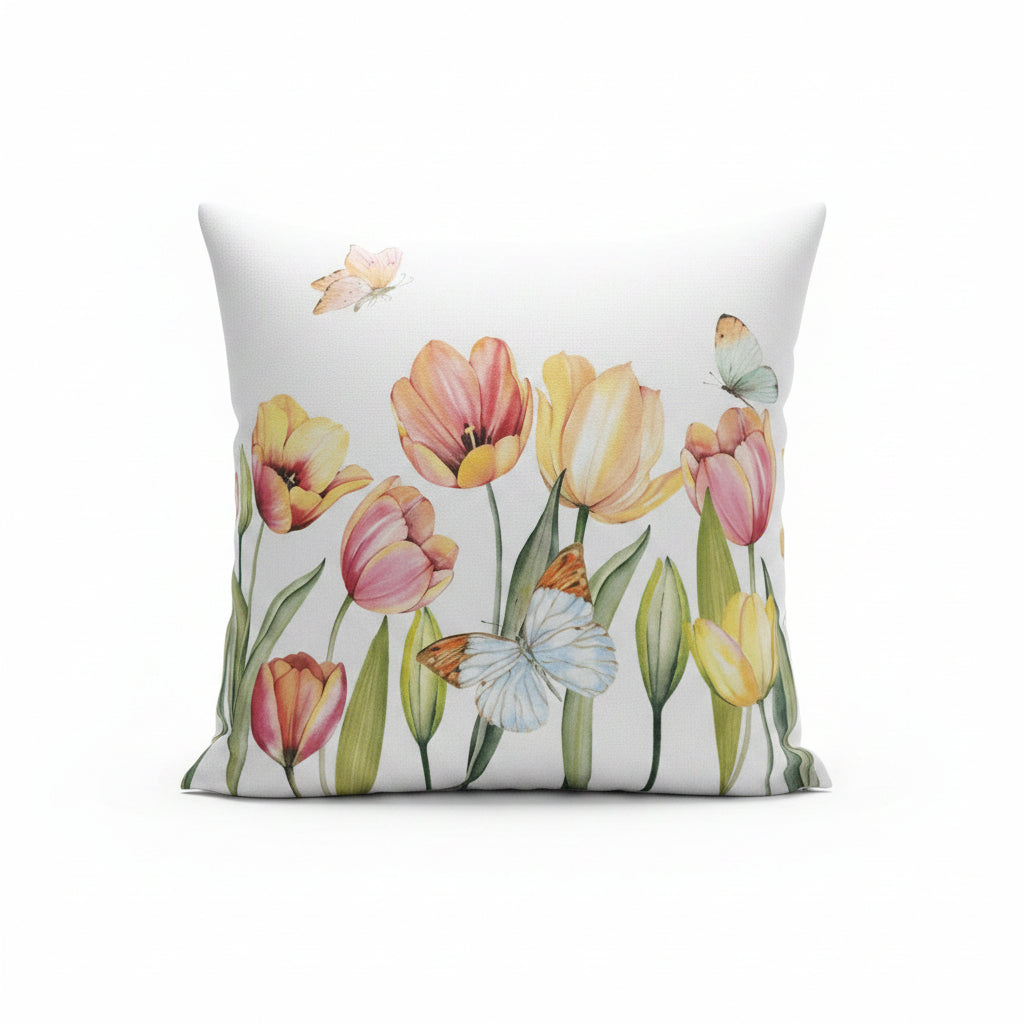 Tulip Garden Cushion Cover