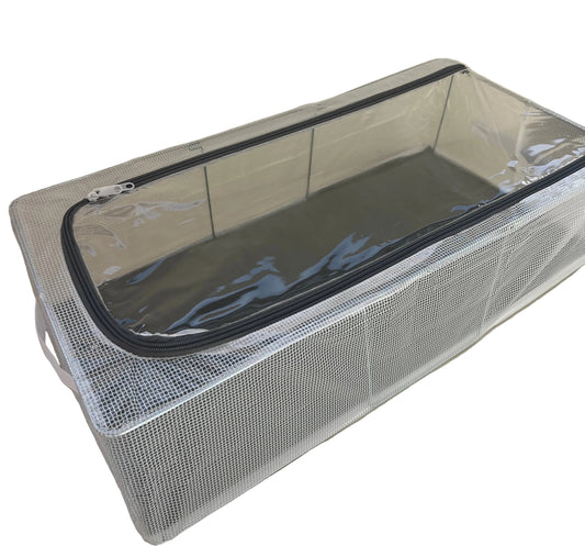Waterproof Fabric Storage Box with zipper & cover 60x30x15cm