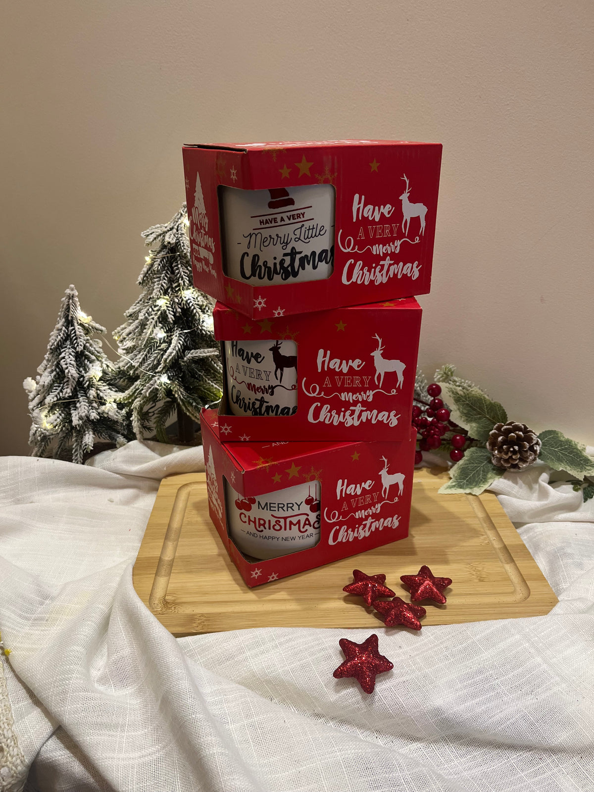 Christmas White & Red Mug