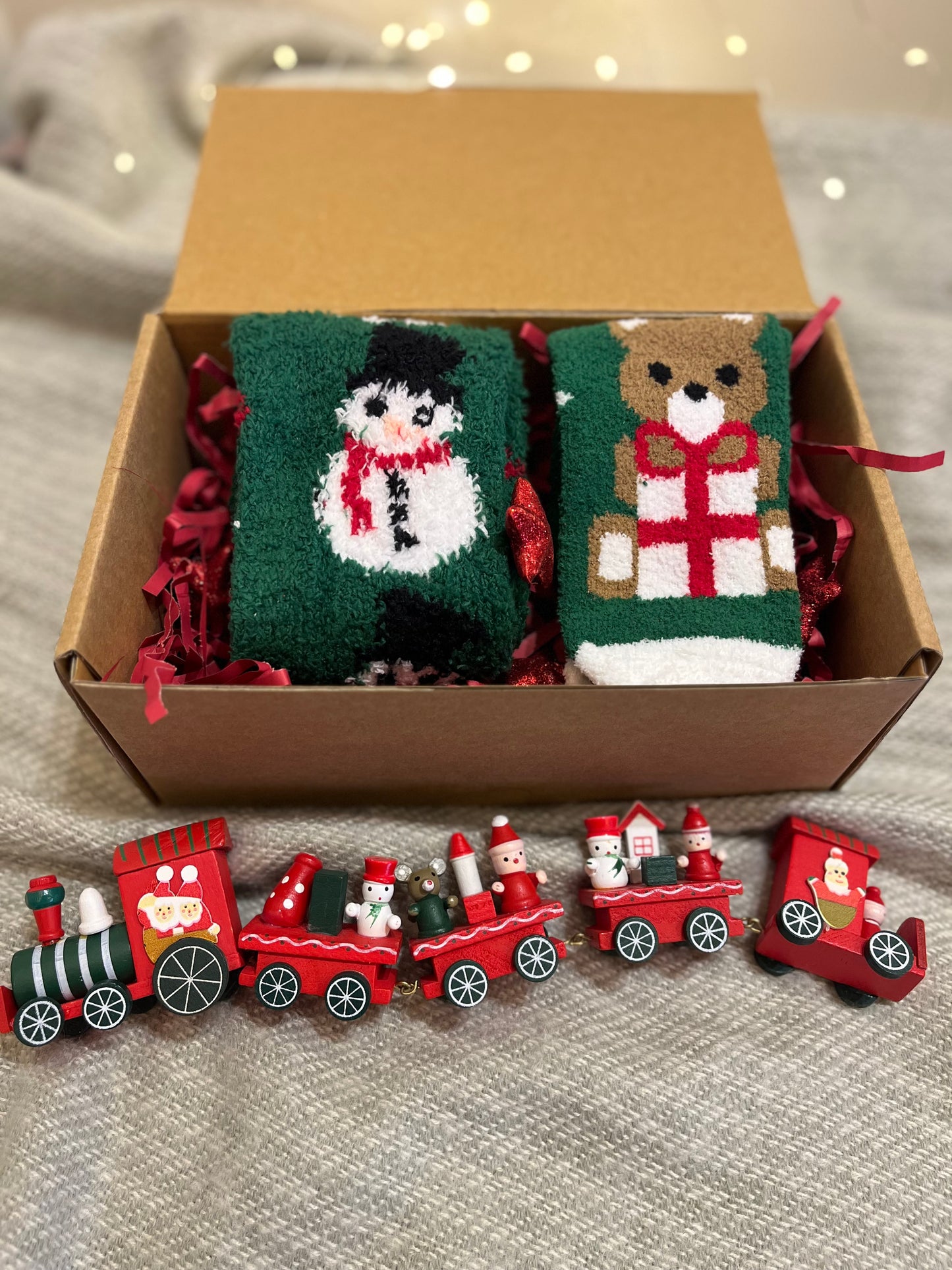 Christmas Mom & Baby Matching Socks Box