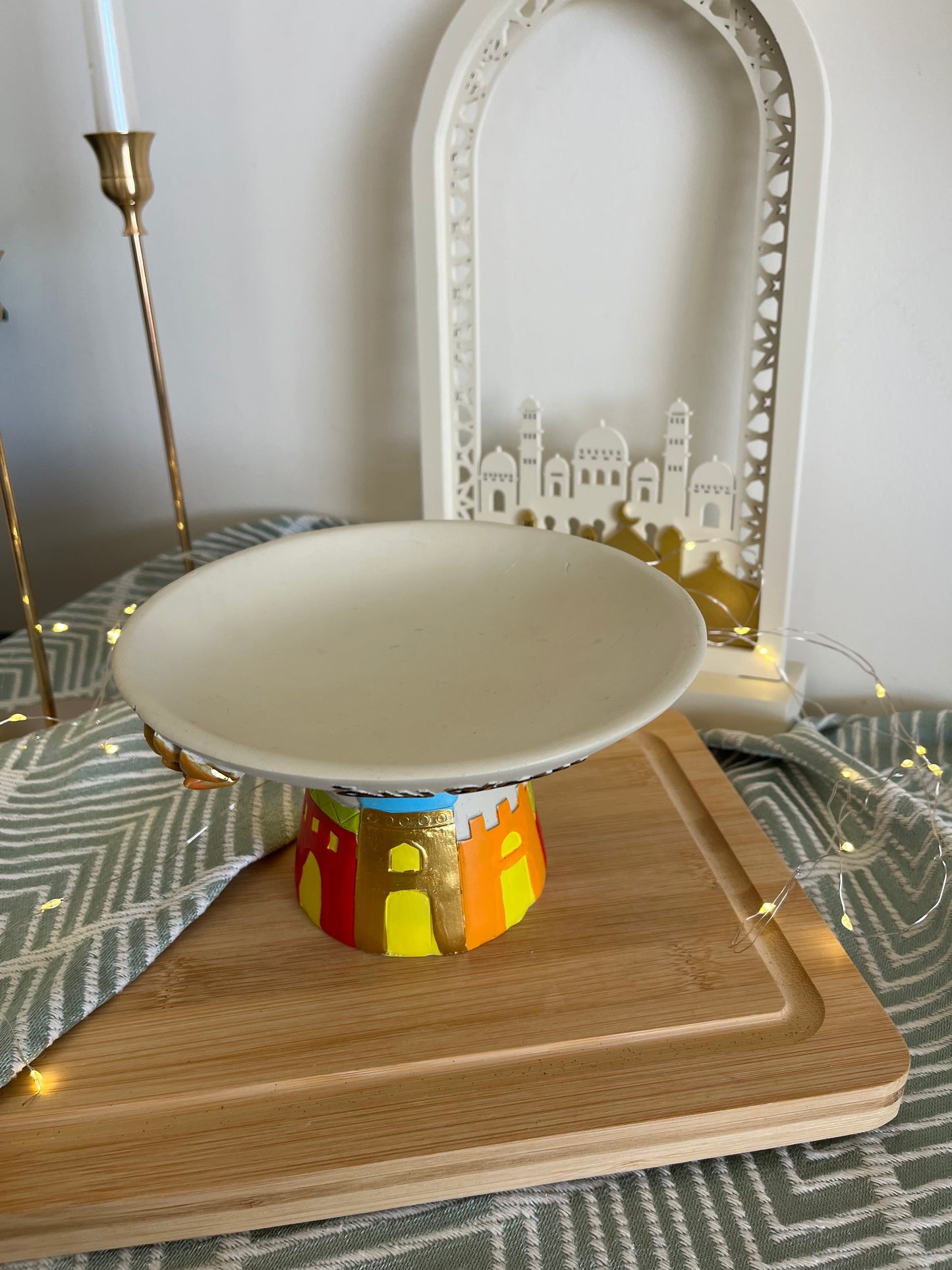 Ramadan Decorative Colorful Resin Plate