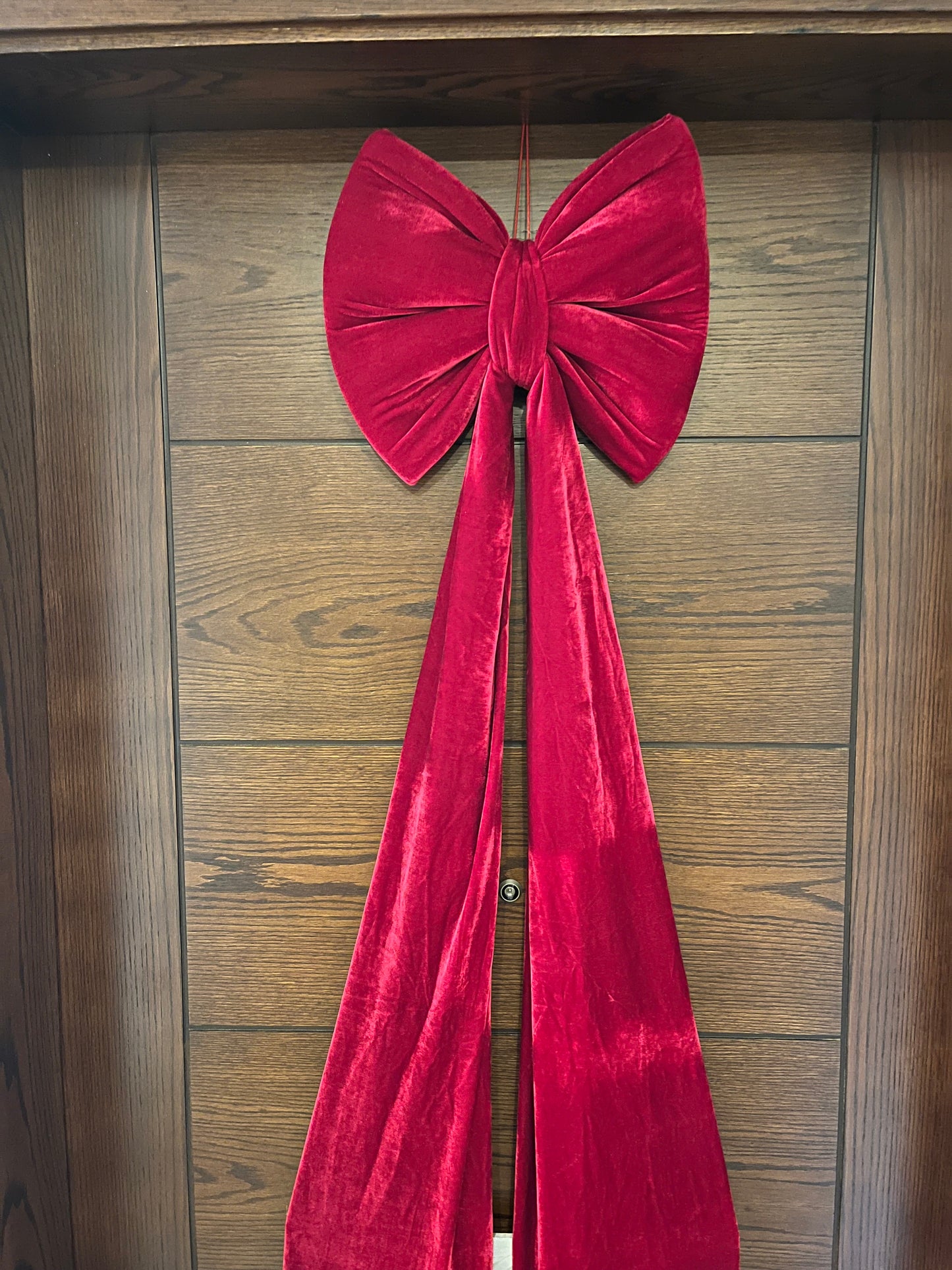 Christmas Velvet Burgundy Bows