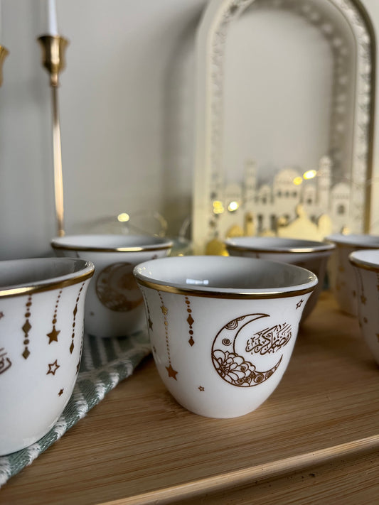 Ramadan Set of 12 Chaffe cups