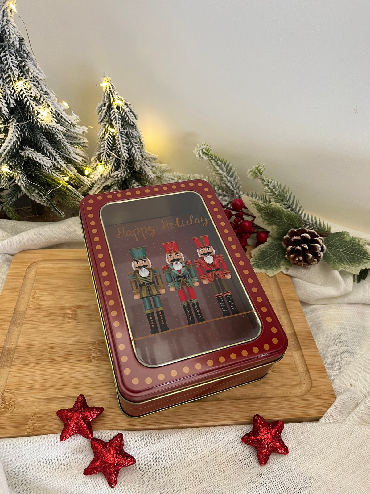 Christmas Nutcrackers Tin Box