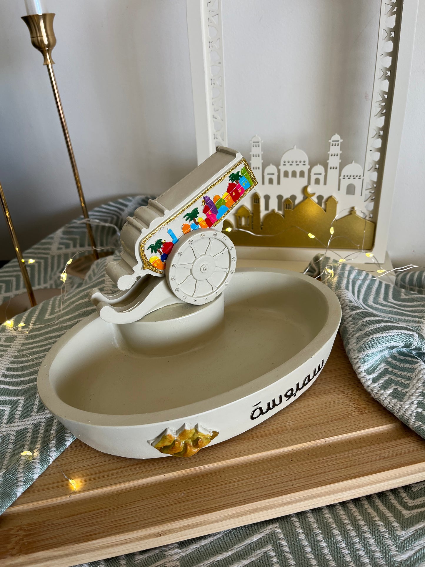 Ramadan Decorative Colorful Resin Plate