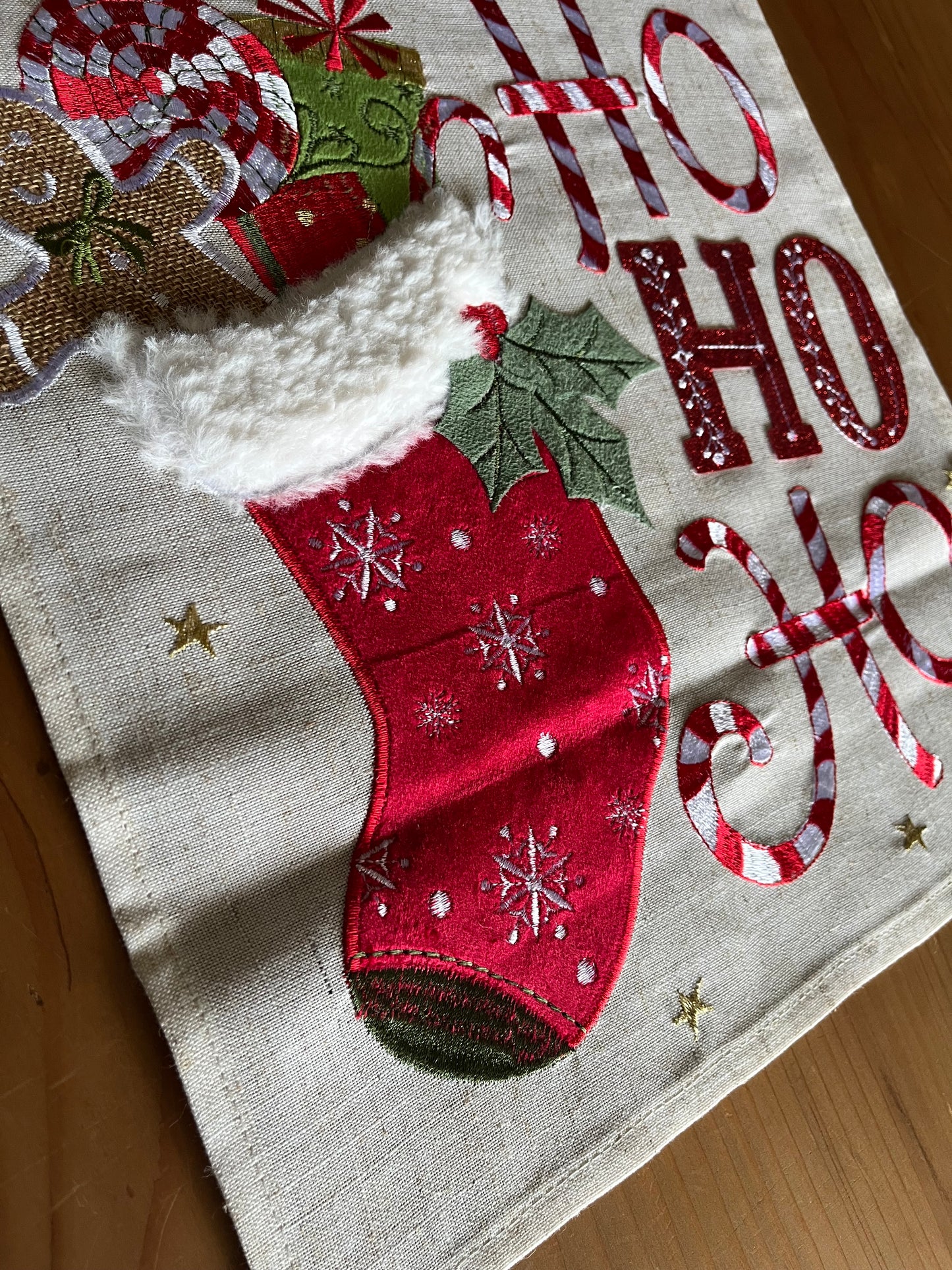 Christmas Socks Table Runner