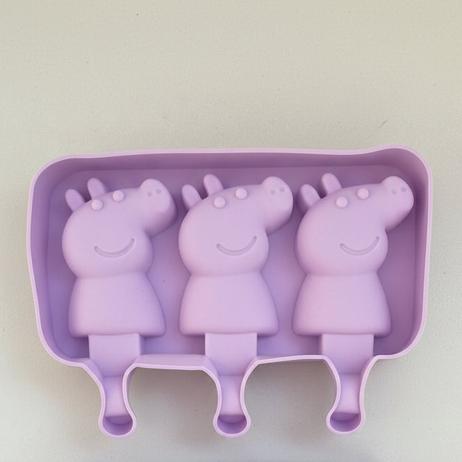 Ice Cream Silicone Mold with Wood Sticks & Cover - Random color (Copy)