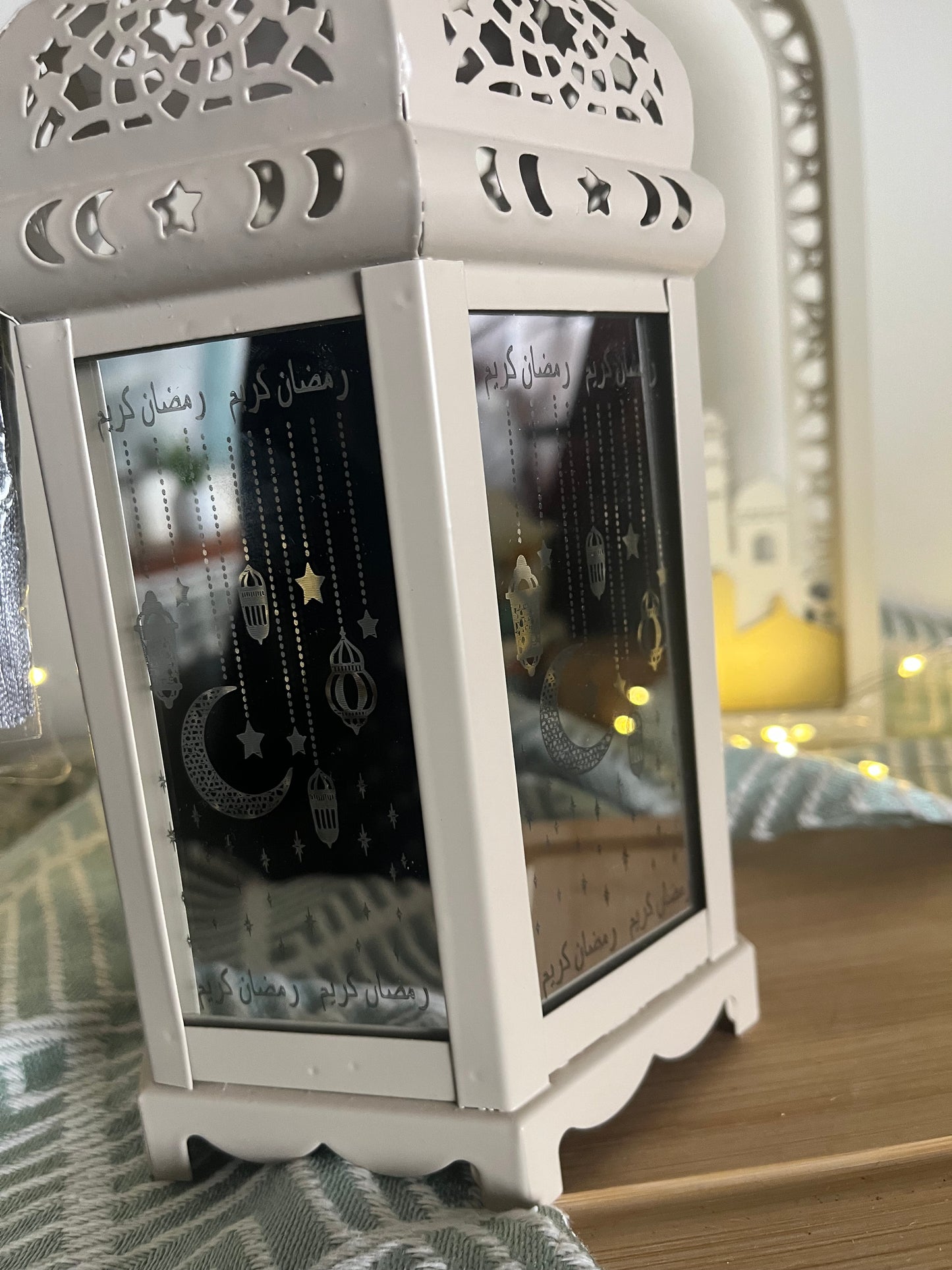 Ramadan Metal Lantern with Lights & Music