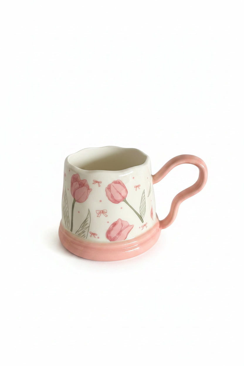 Colorful flowers mugs