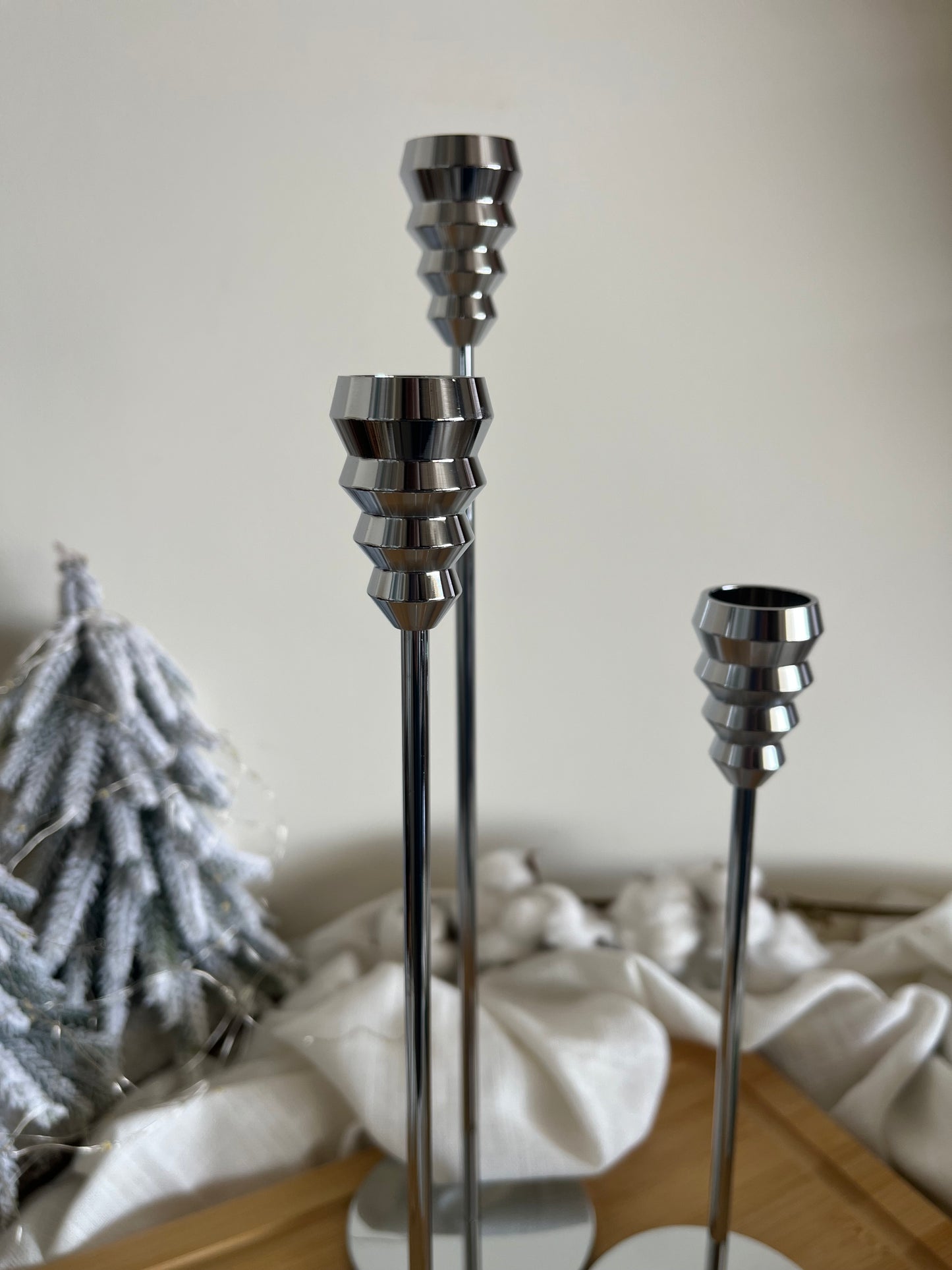 Vintage Candle Holder Set of 3