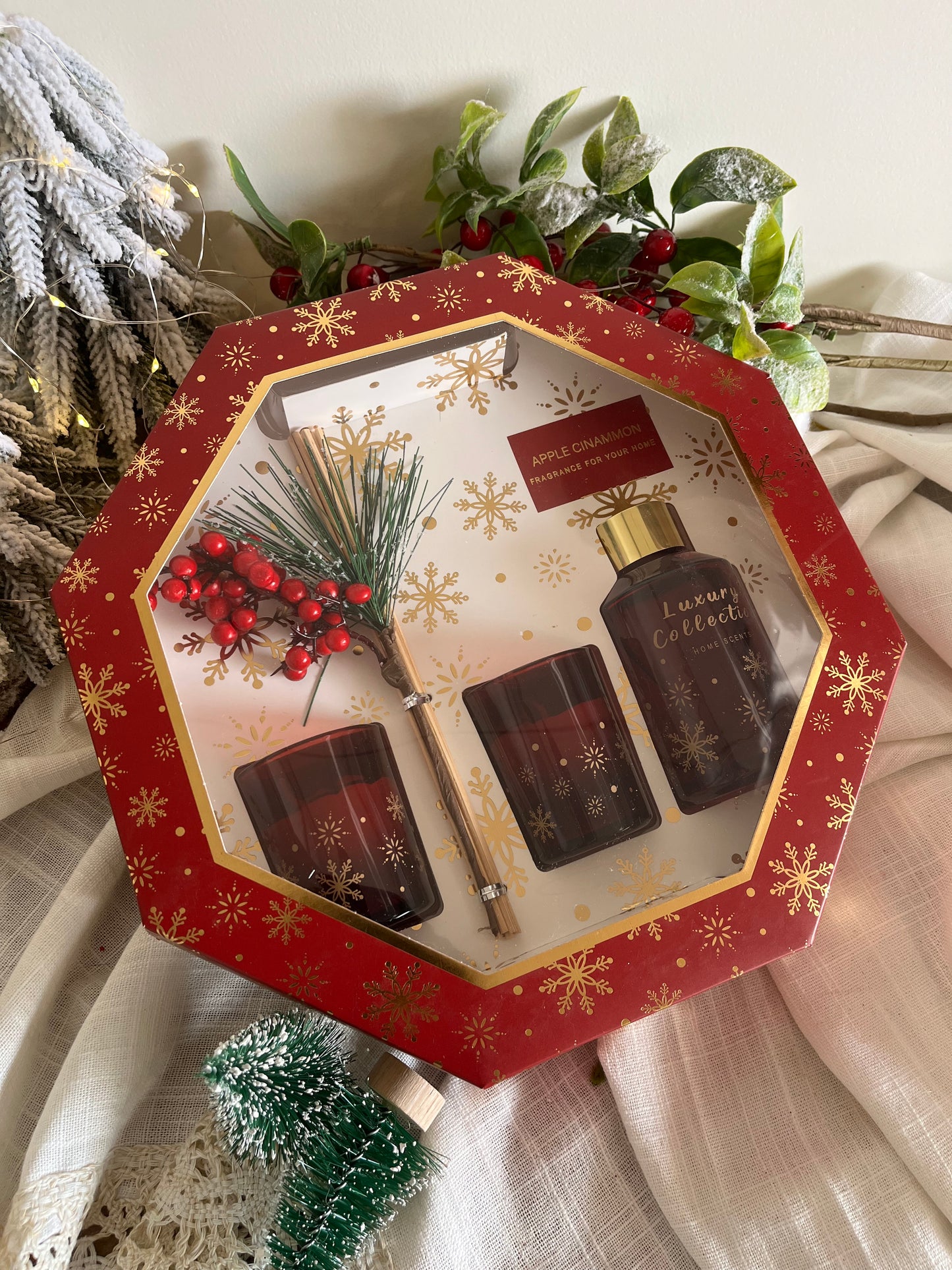 Christmas Diffuser & Scented Candles Set