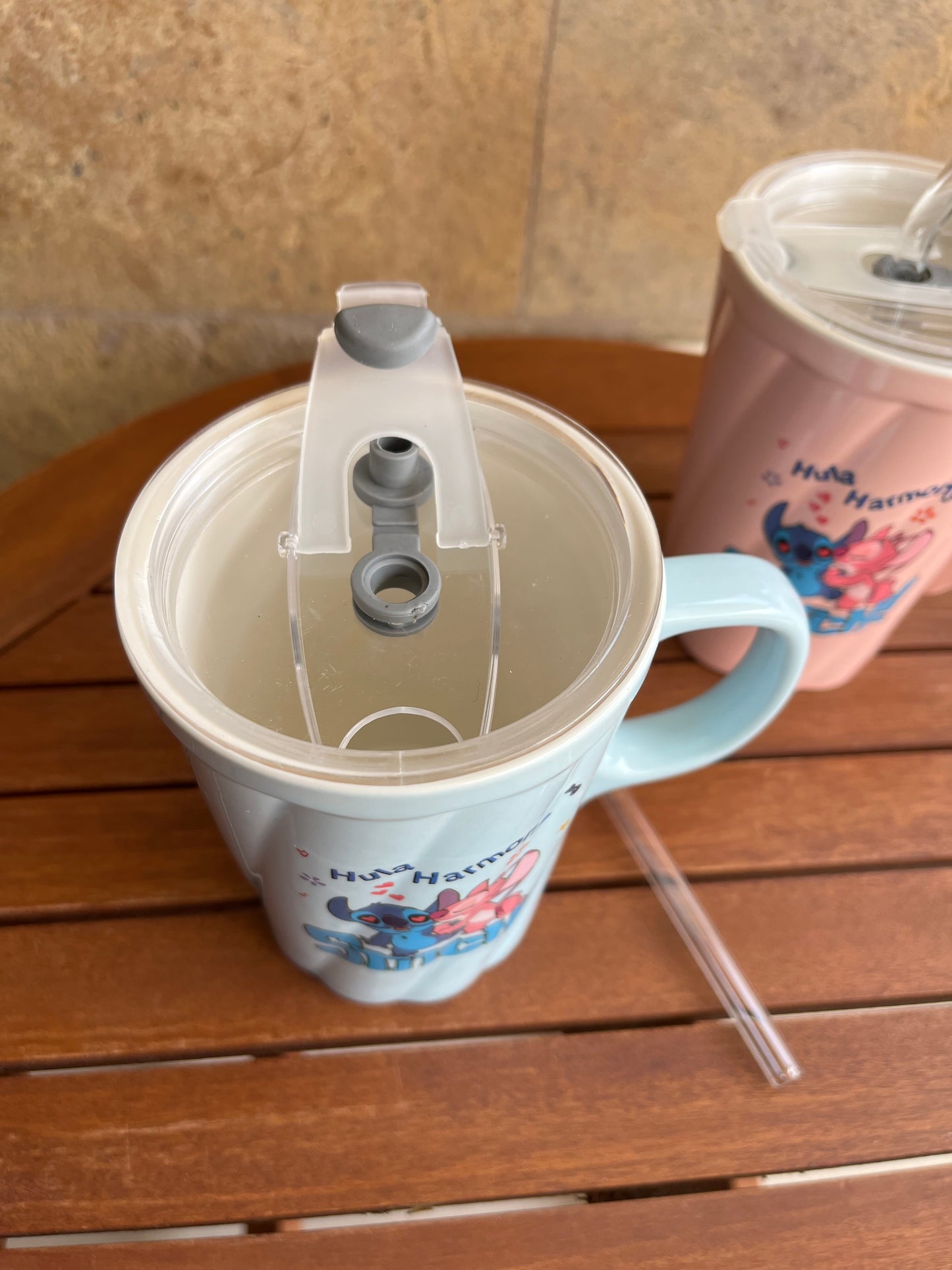 Stitch Ceramic Straw Cup & Mug