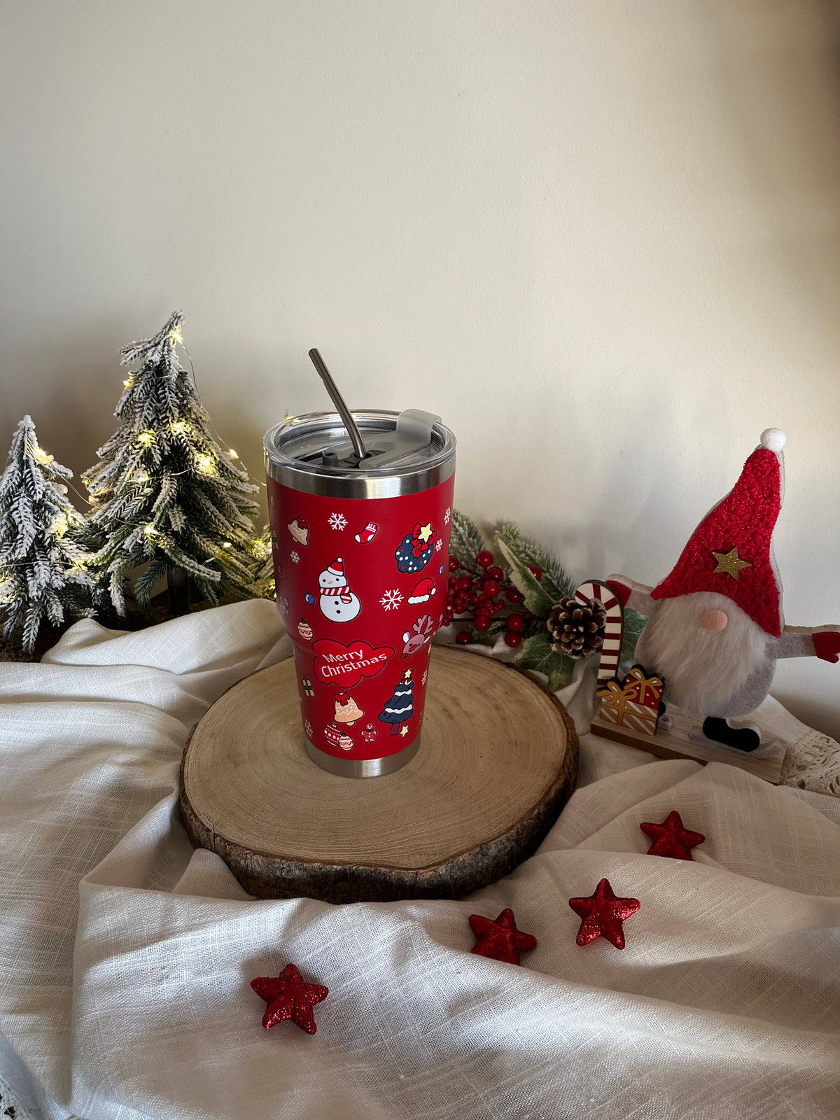 Christmas Large Stainless Cup