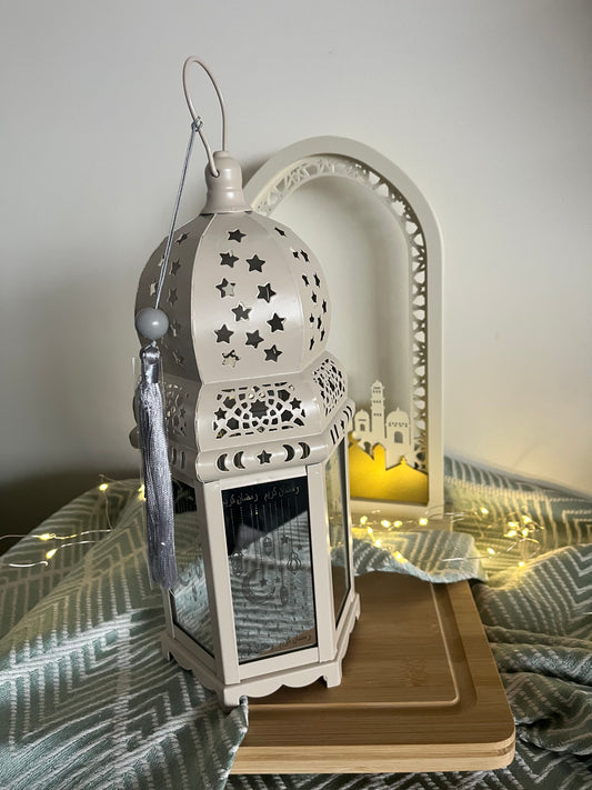 Ramadan Metal Lantern with Lights & Music