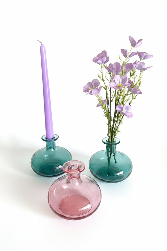 Colorful Glass Small Vases