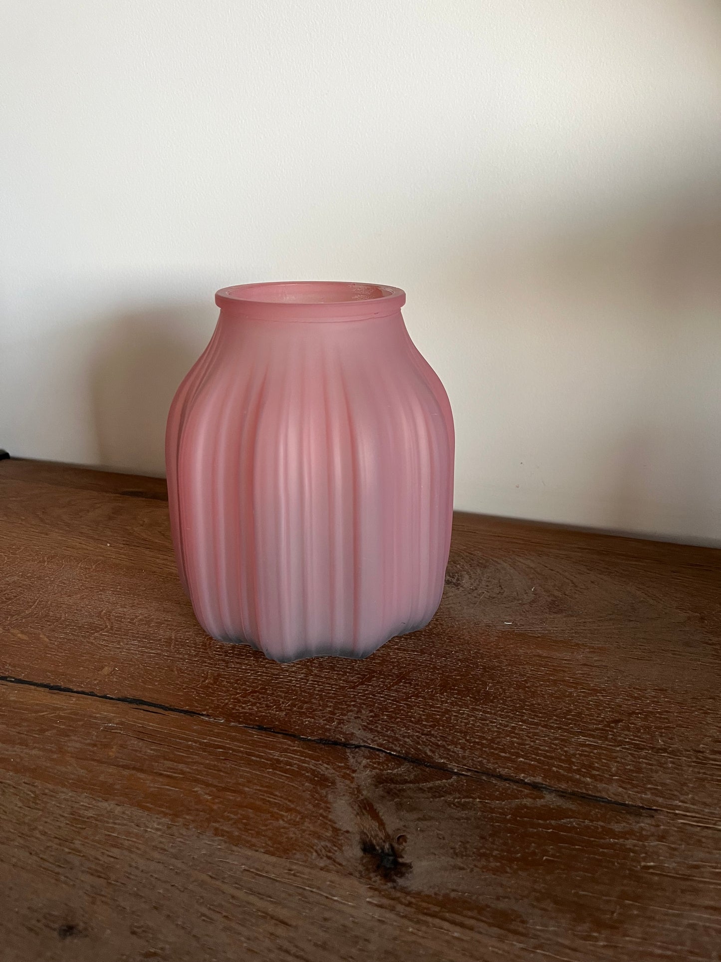 Short Matte Glass Vase
