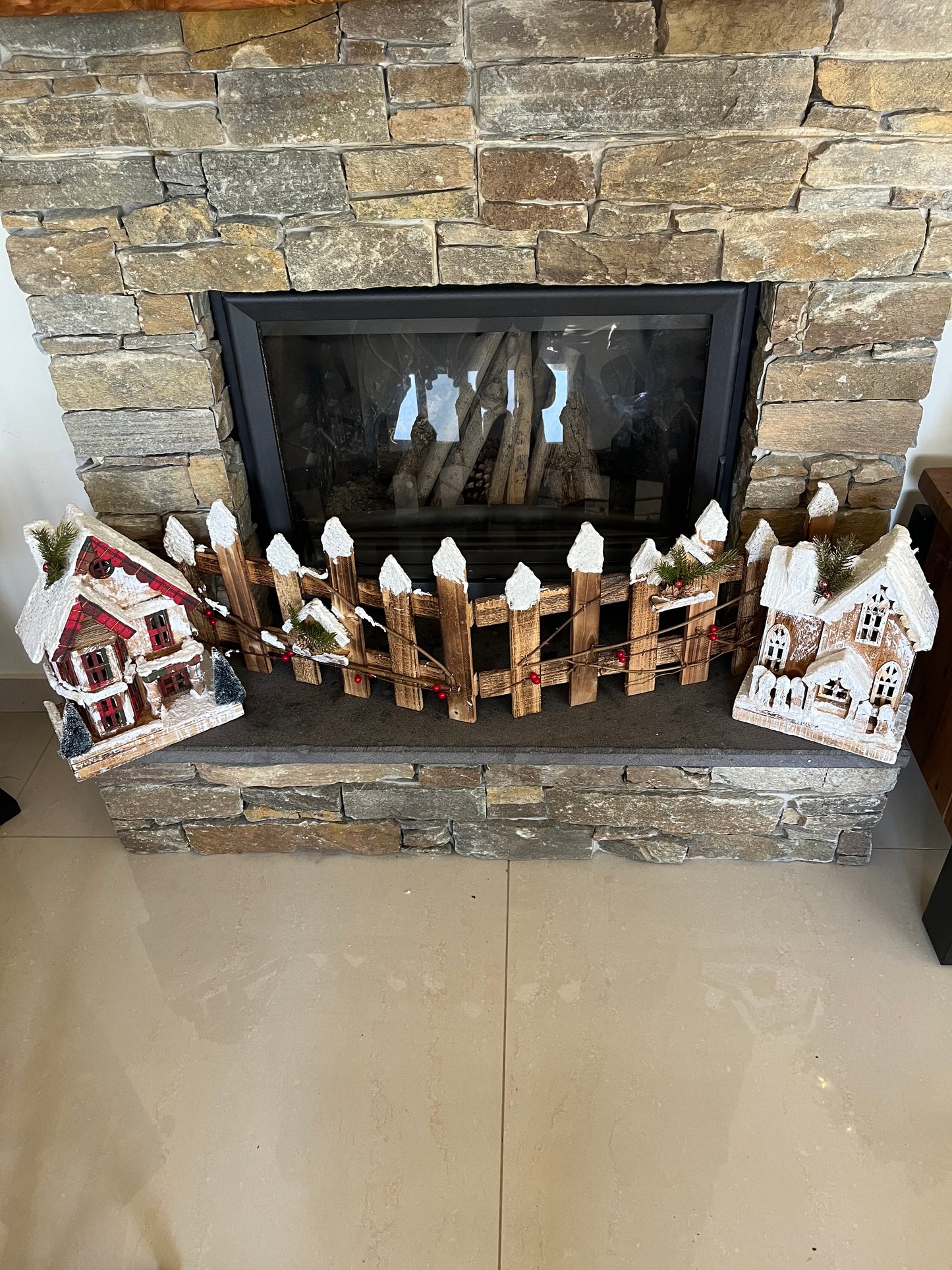 Christmas Wooden Fence