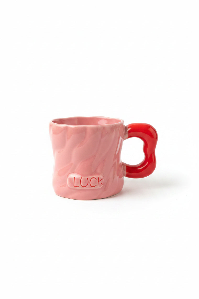 Pink & White Coffee mugs