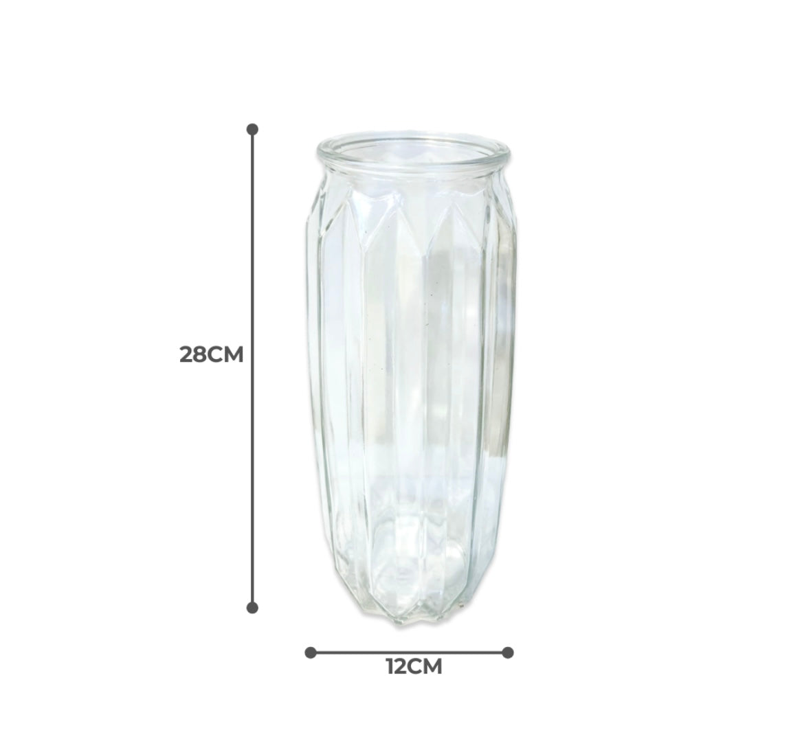 Transparent Glass Vase
