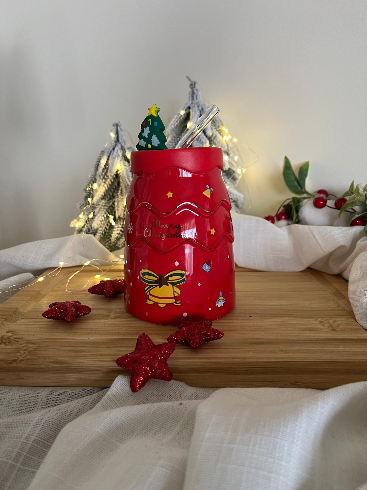 Christmas Straw Mug