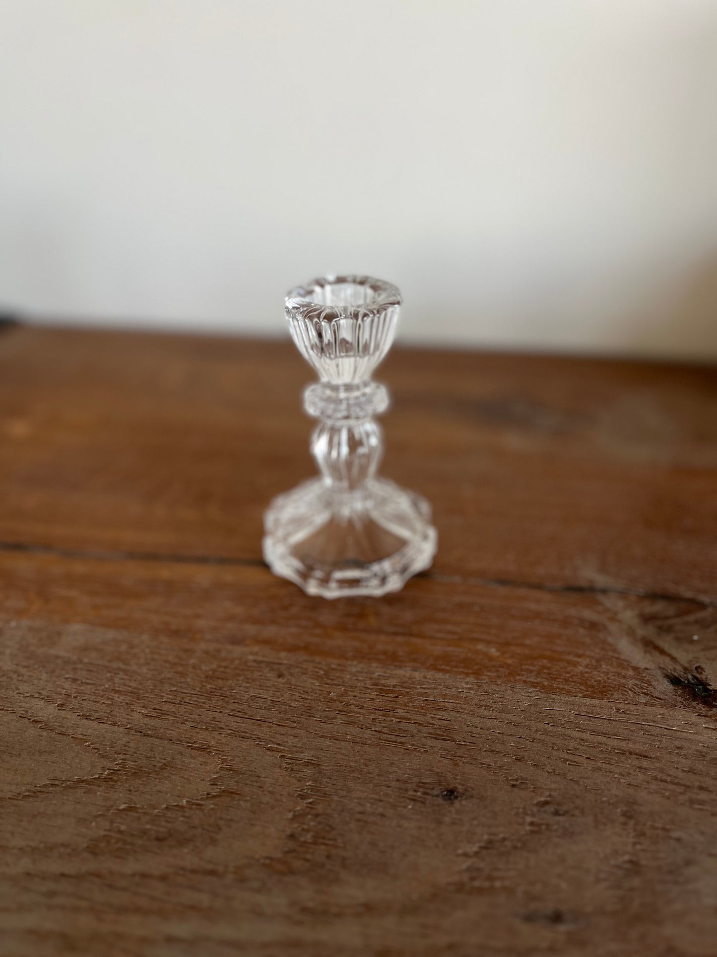 Transparent Glass Candle holder