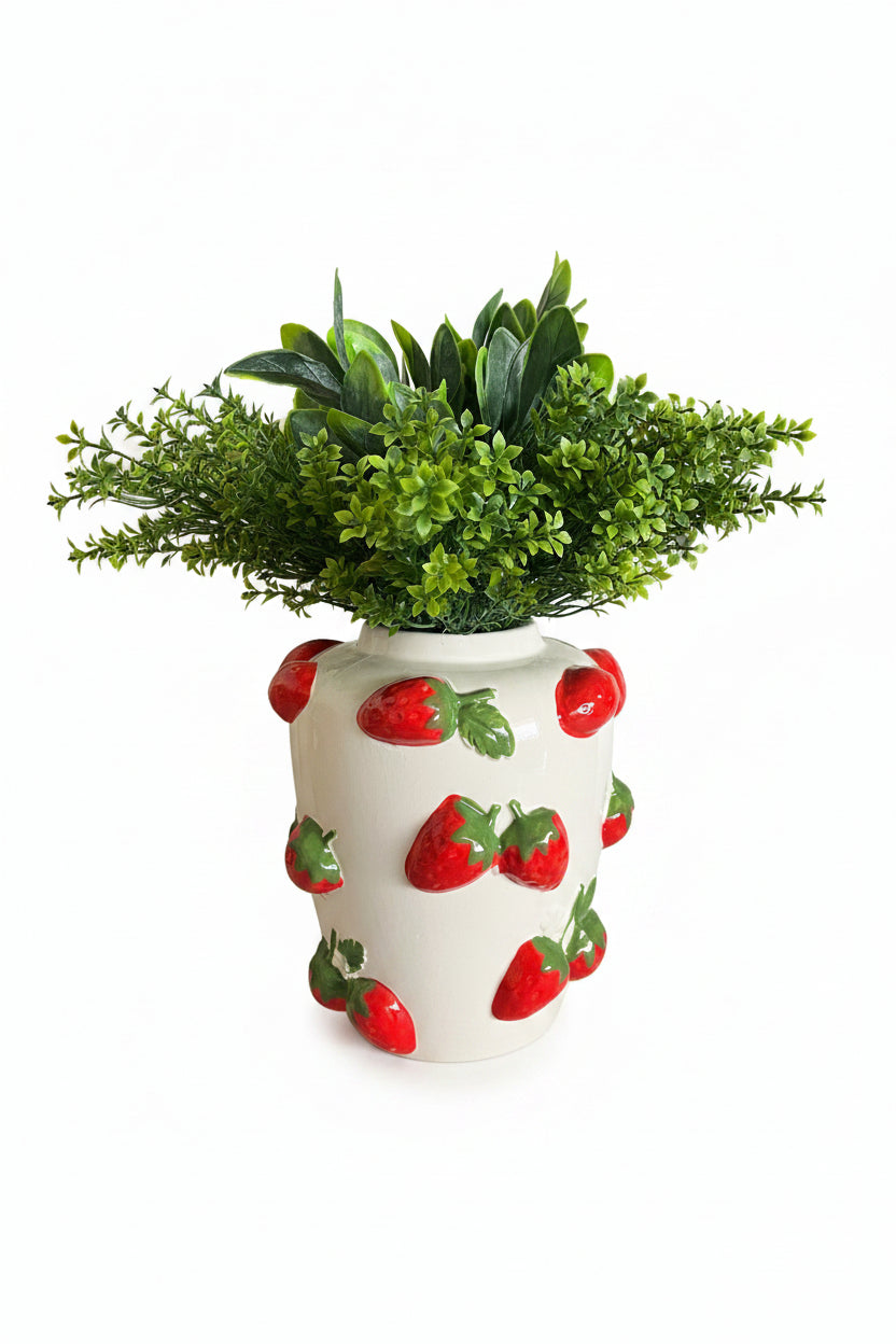 Strawberries Large Vase