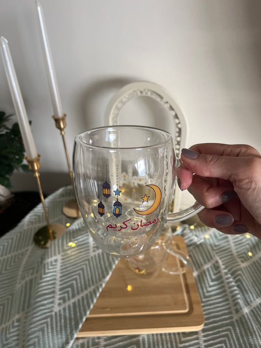 Ramadan Double Glass Mug