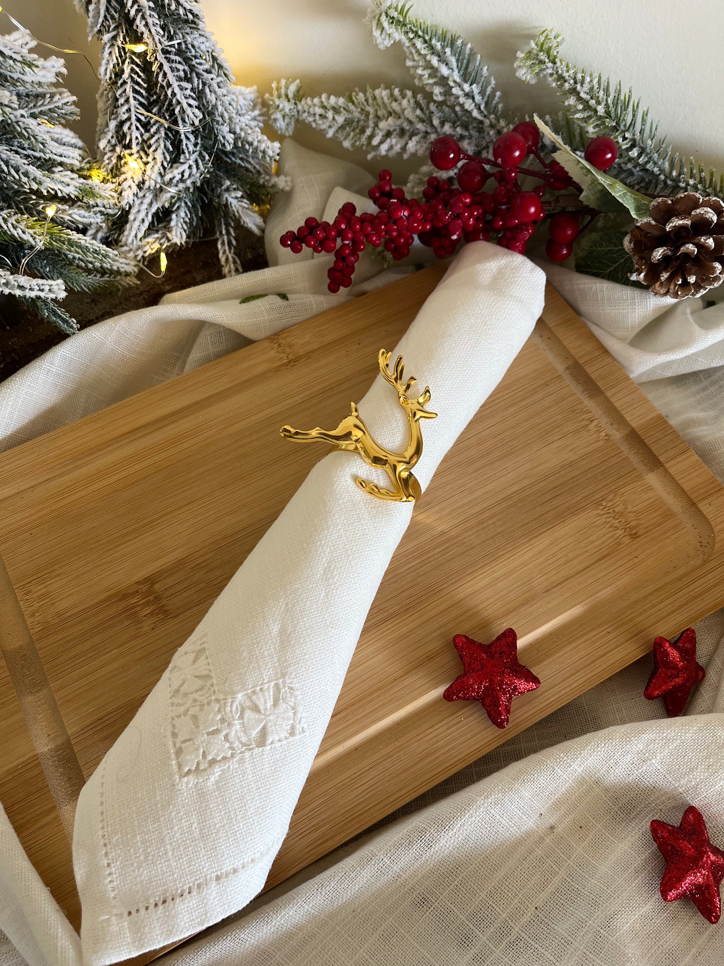 Christmas Reindeer Napkin Rings