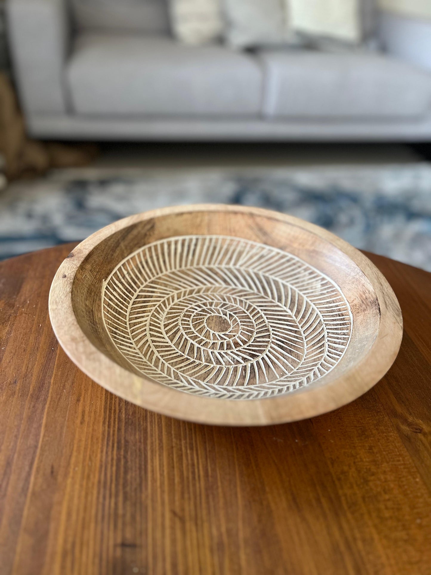 Handcrafted Wooden Decorative Tray