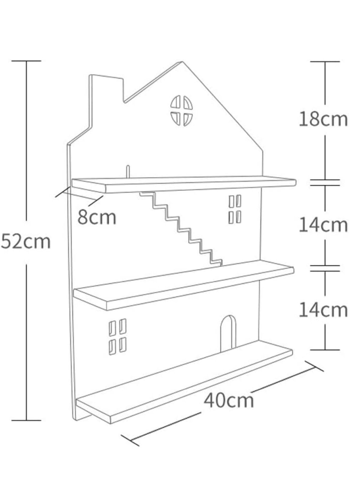 House Wood Shape Shelves
