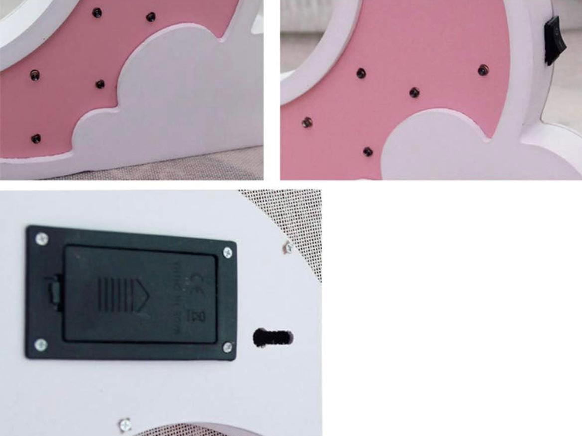 Moon Wood Led Light bulbs (Pink)