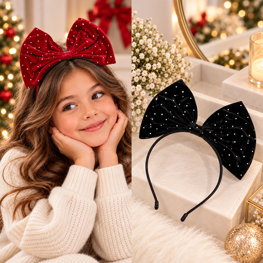 Christmas Bow Headband