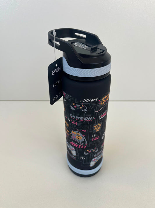 Kids Plastic Straw Bottle