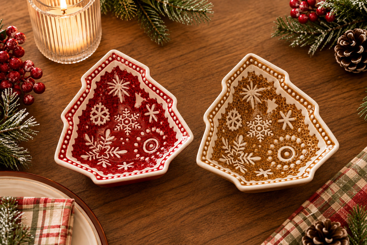 Christmas Tree Ceramic Bowl