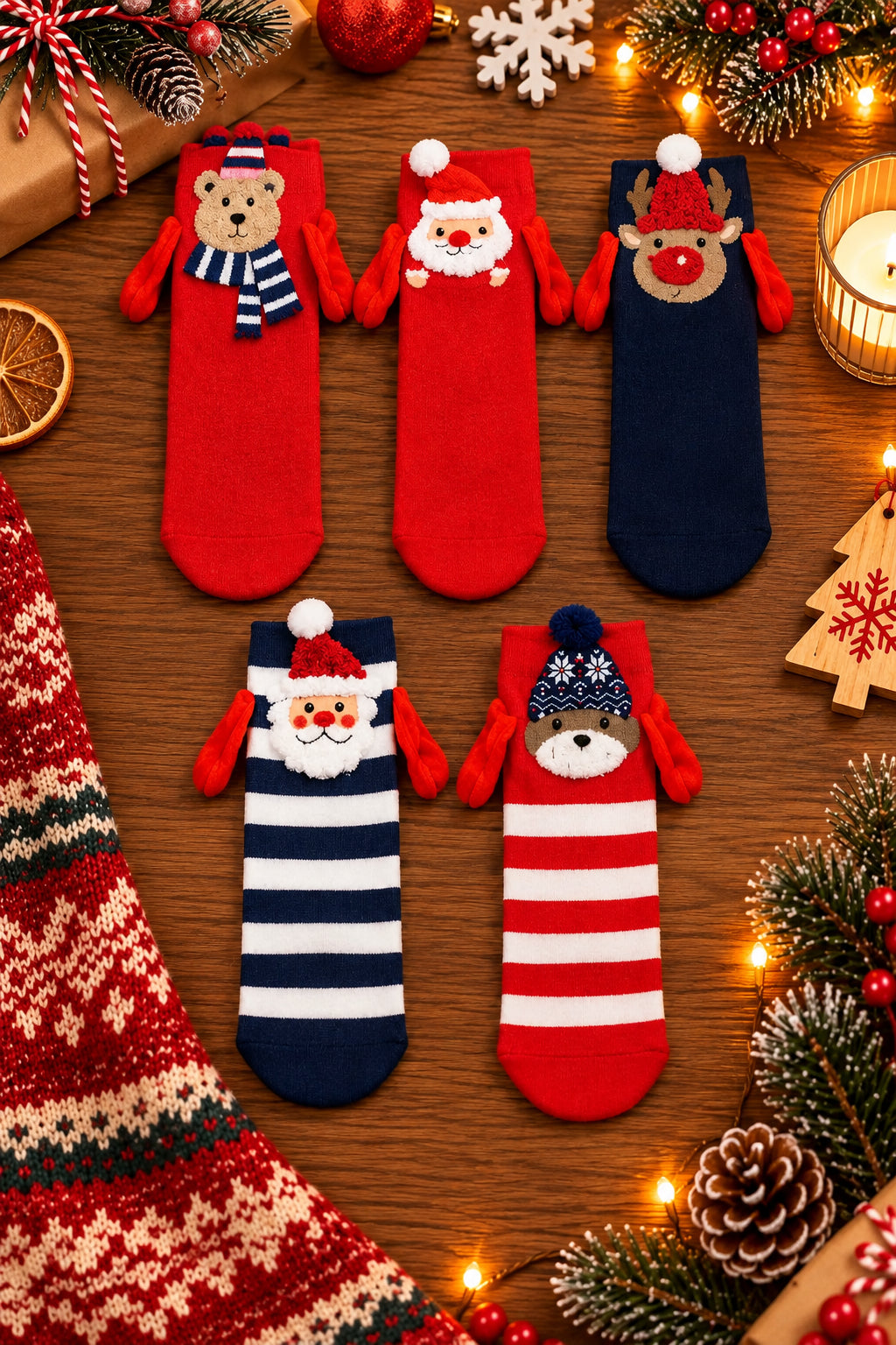 Christmas Magnet Socks 36-41