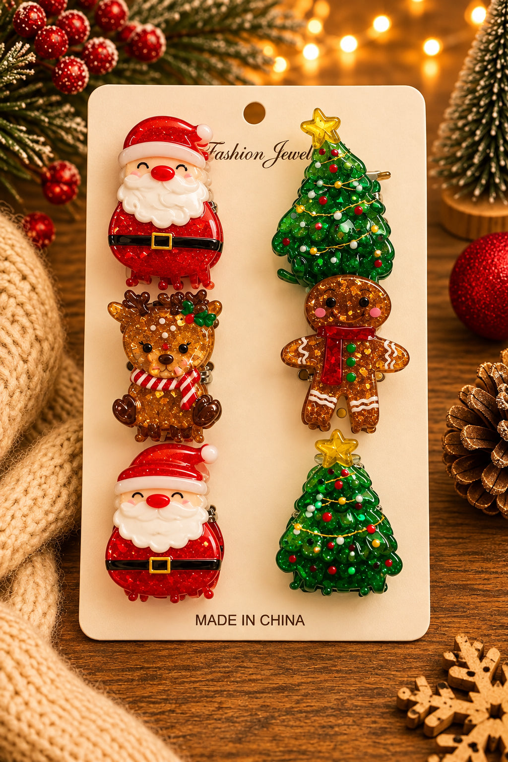 Christmas Mini Hair Clips