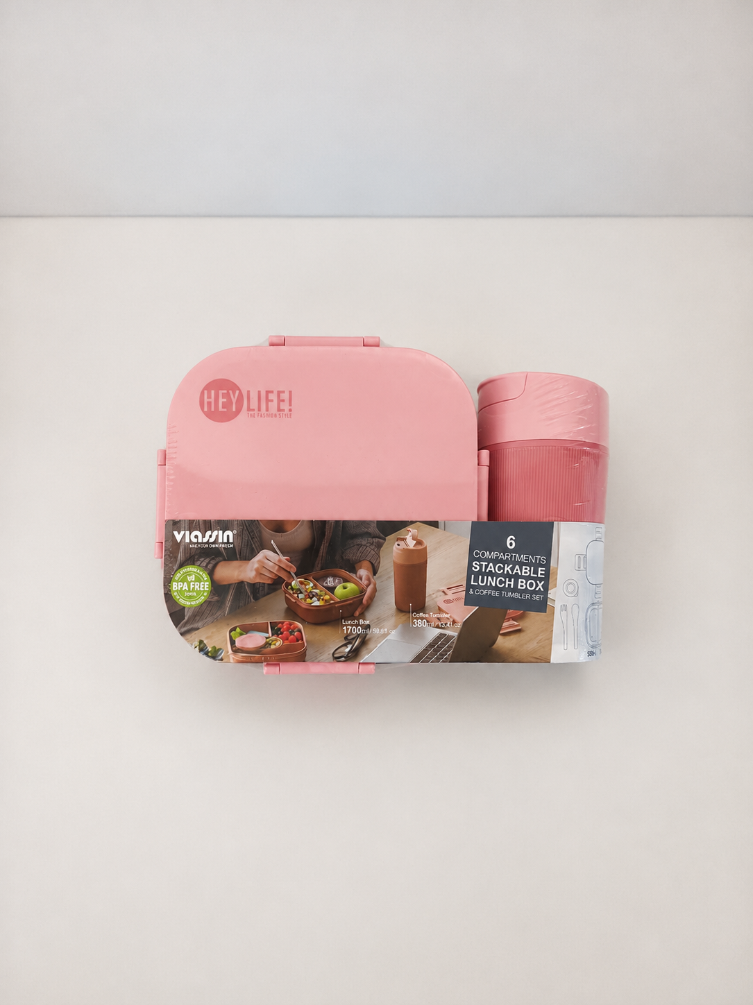 Plastic Lunchbox & Cup Set