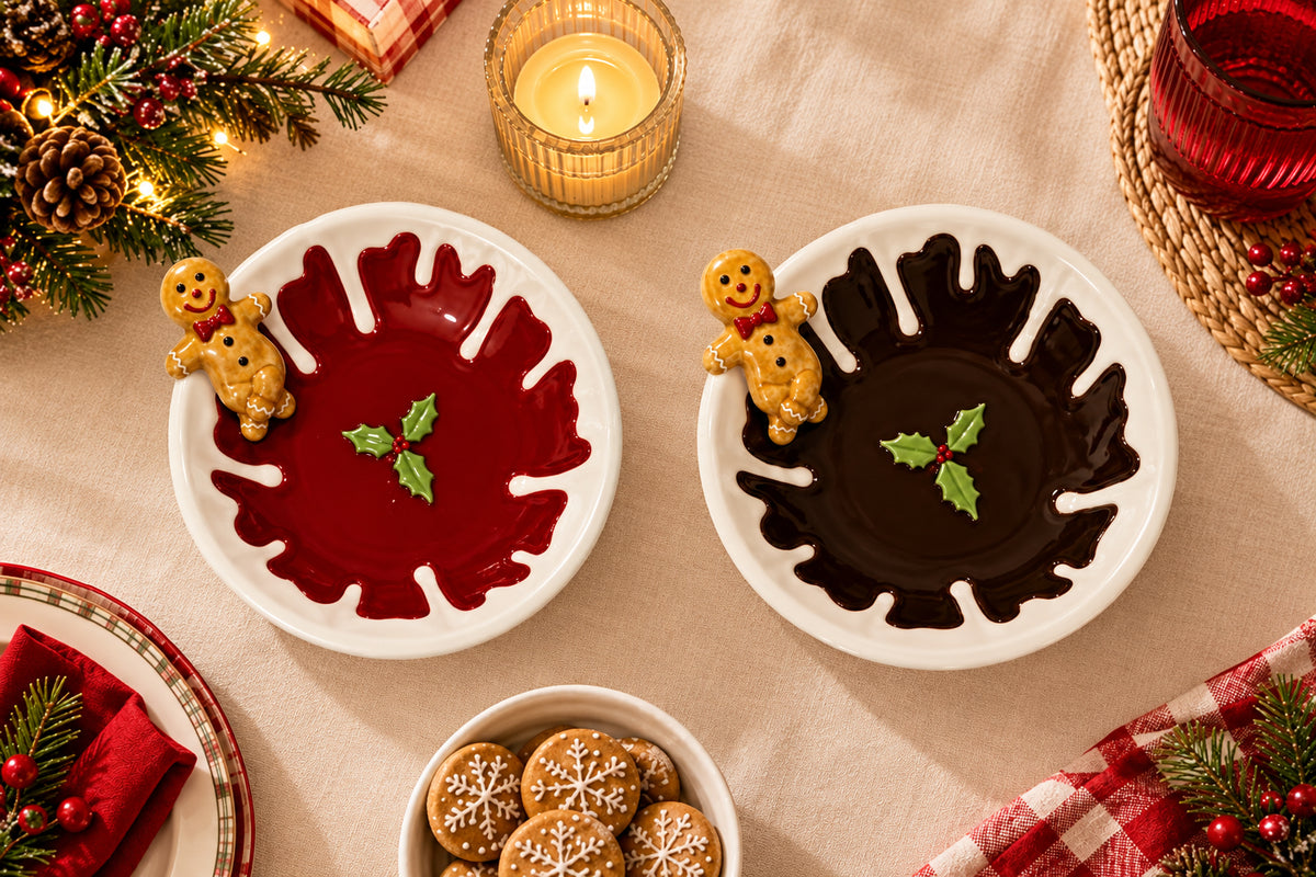 Christmas Gingerbread Ceramic Bowls