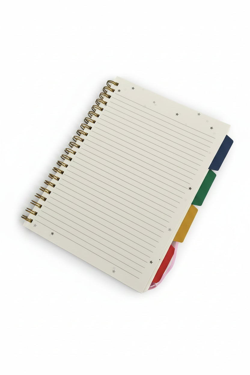 Bow A4 Notebook with dividers & paper holder