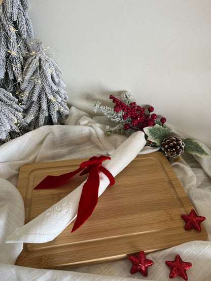 Christmas Bow Napkin Rings