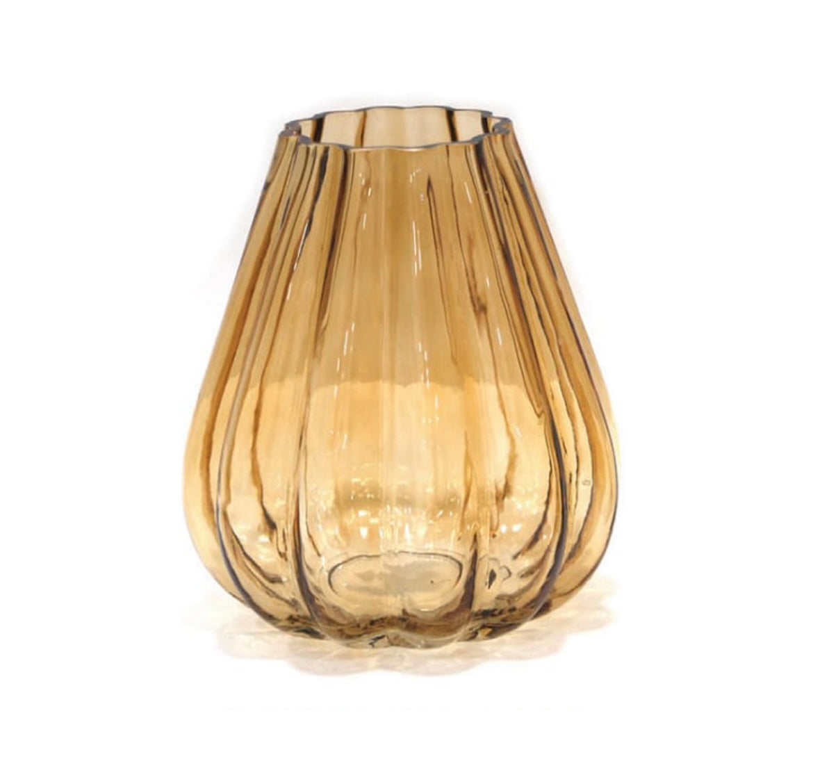 Amber Glass Vase