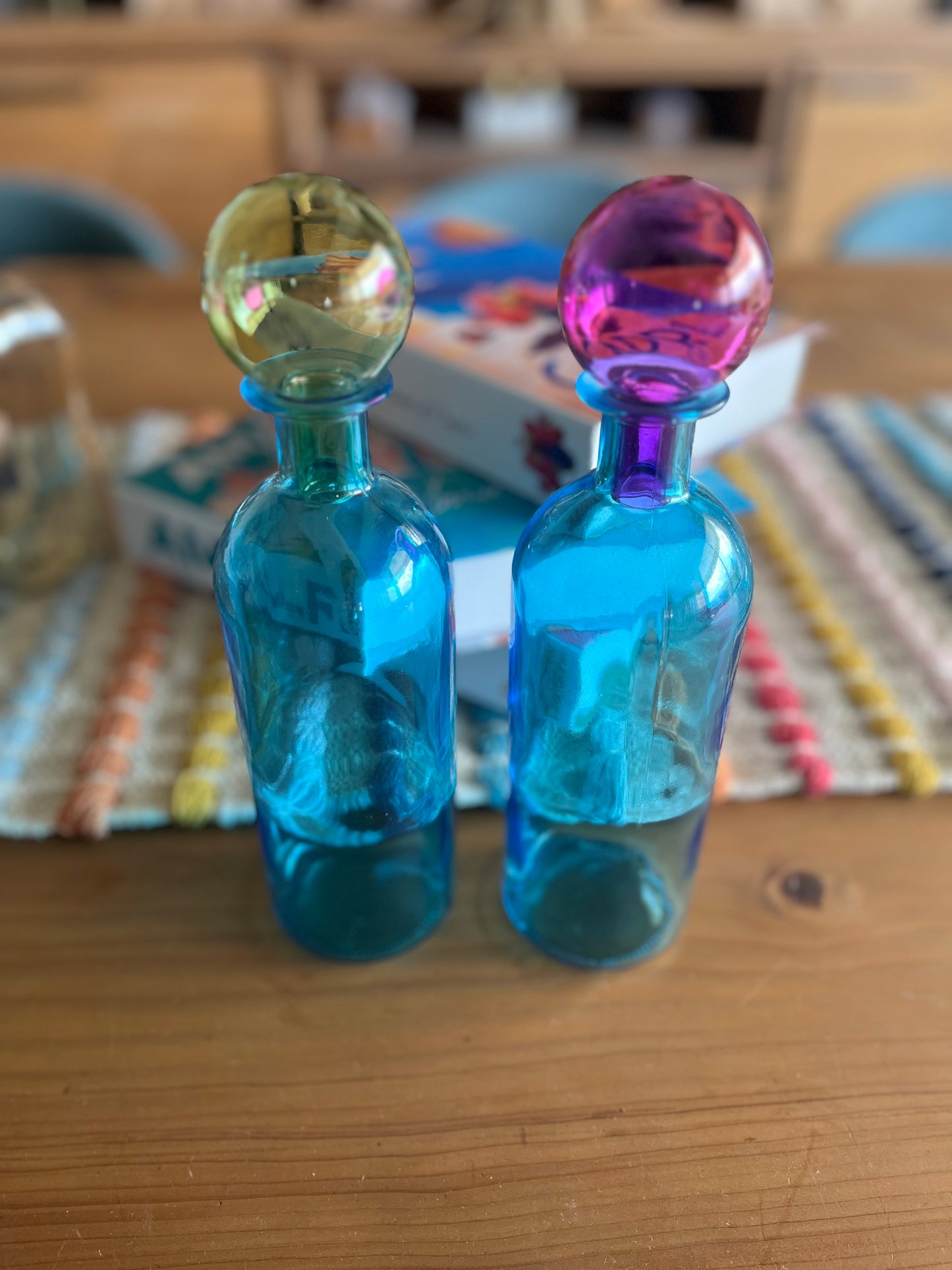 Multicolor Vase with colored cap