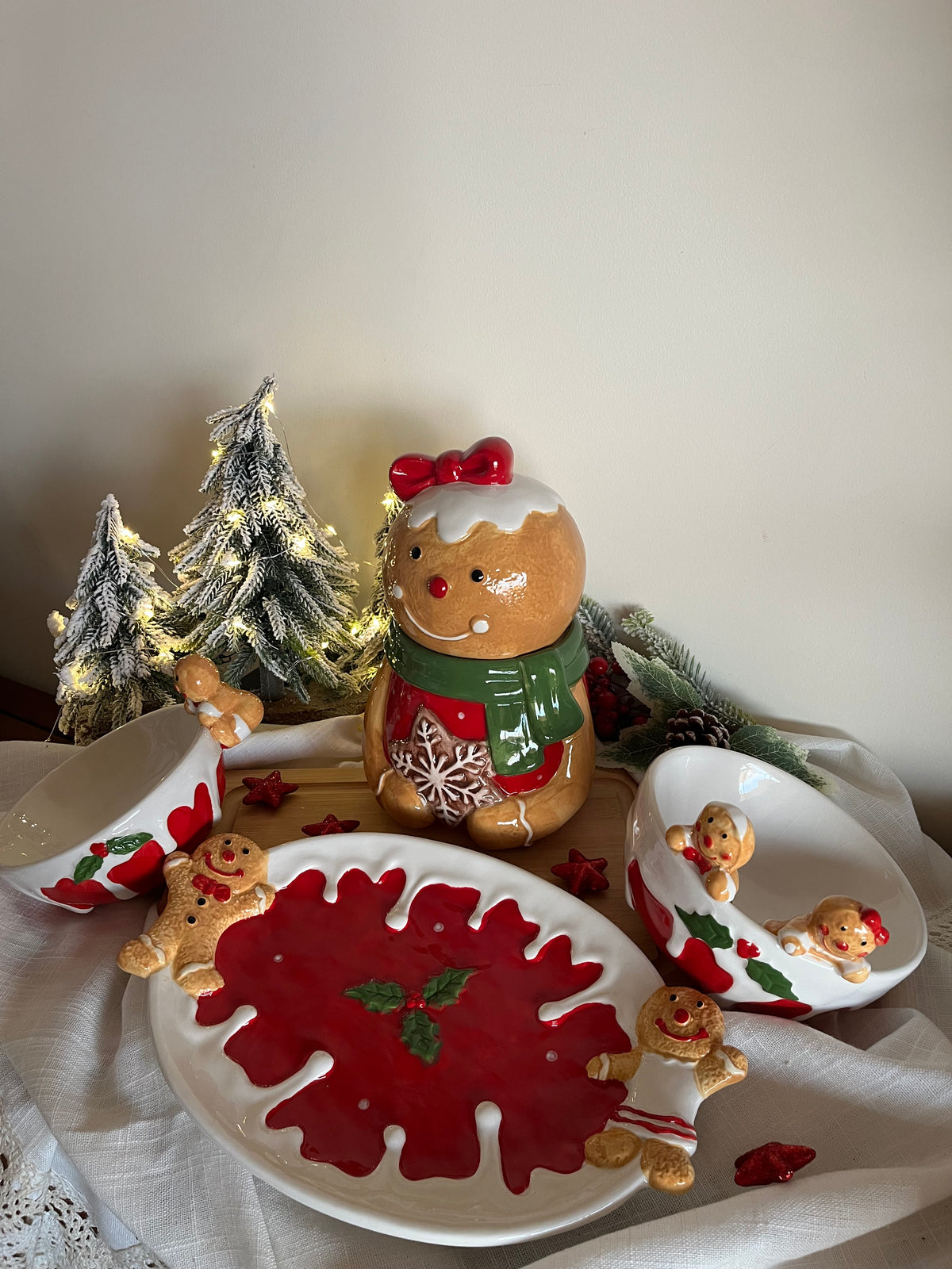 Christmas Gingerbread Container Jar