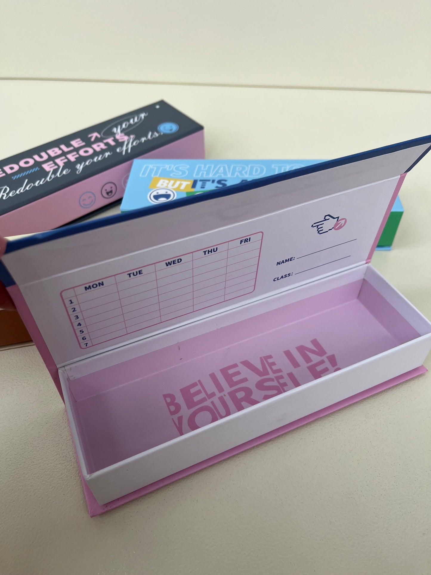 Pencil Case with a message & planner