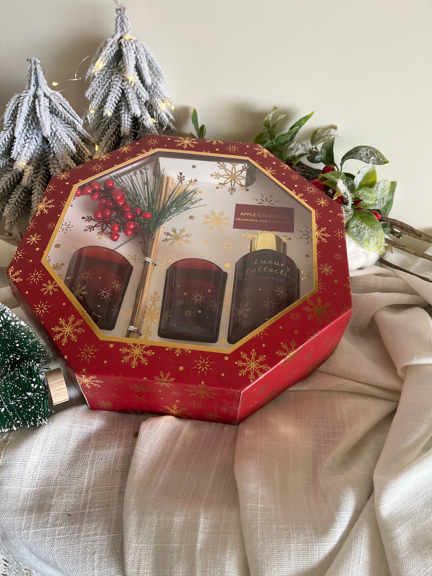 Christmas Diffuser & Scented Candles Set