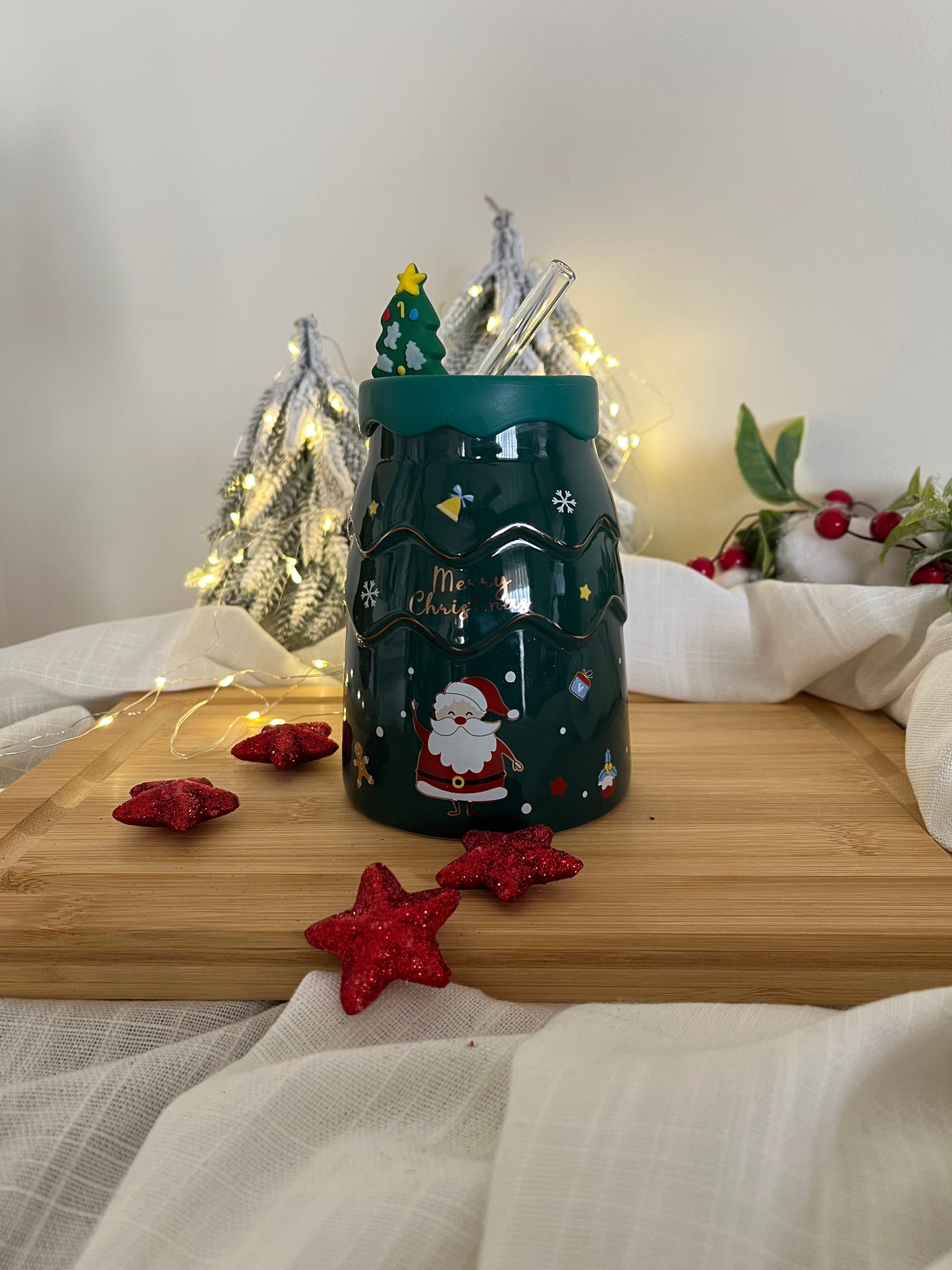 Christmas Straw Mug