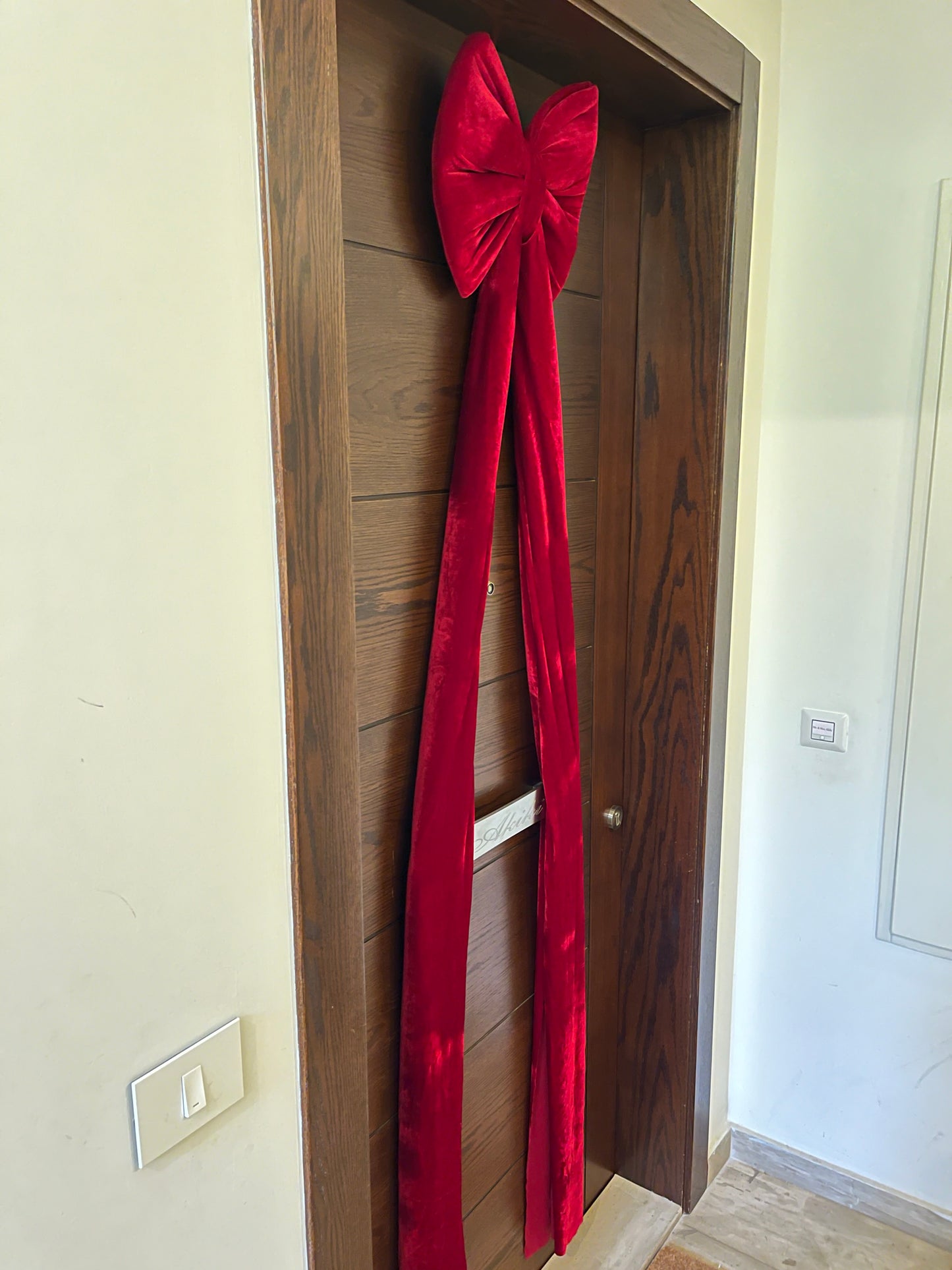 Christmas Velvet Burgundy Bows