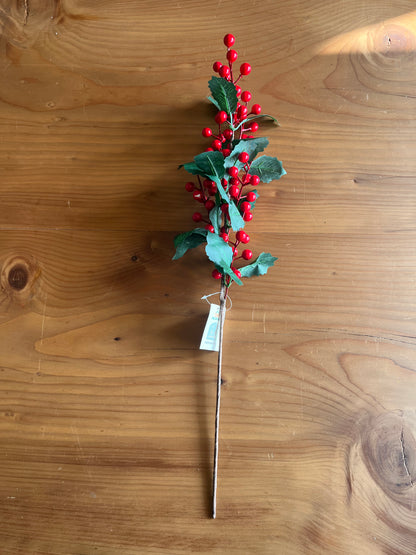 Christmas Red Berries Branches
